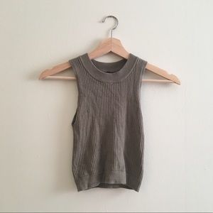 Like For Offer!! Army Green Halter Crop Top